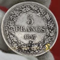 belgique_leopold_premier_5_francs_1847_revers