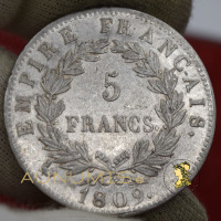 napoleon_5_francs_empire_1809_a_revers